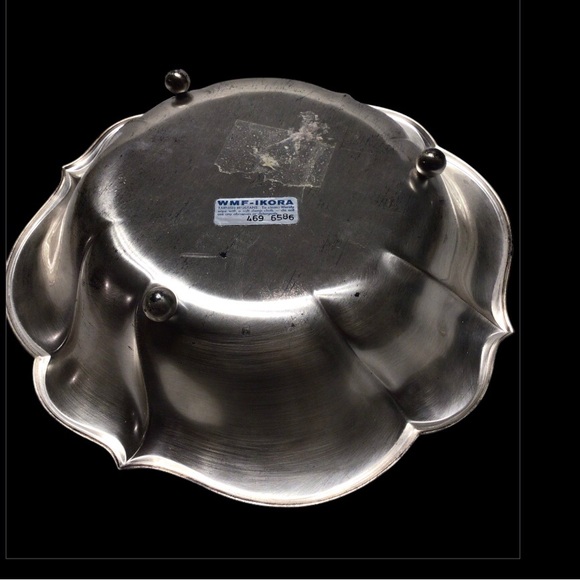 Vintage 1960’s WMF Ikora German Silver Plated three Footed Bowl.  Shows wear - Picture 4 of 7